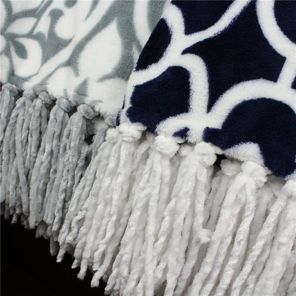 

130160cm warm flannel blanket pattern sofa air throw travel plaids manta blanket soft bedsheet tassel manta cobertor bl002 bbydfk xmhyard
