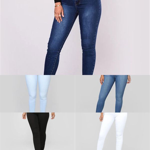

light plus size skinny jeans for women clothes 2021 streetwear black white blue high waist trousers rave denim pencil pants y1214