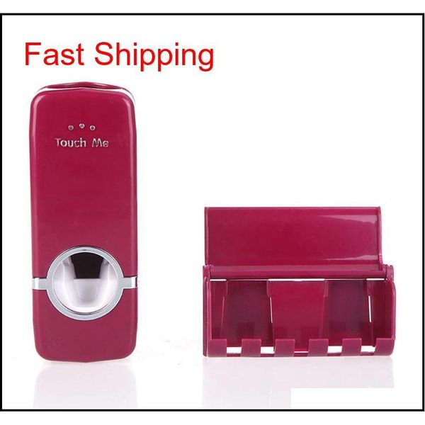 

1 piece toothbrush holder sets matic toothpaste dispenser ,to qyldbo packing2010