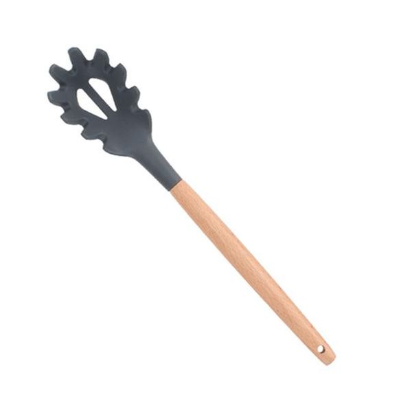 

silicone spatula ложка щипцов утварь термостойкий суп ложка nonty spatula shovel деревянная ручка приготовление кухонного инструмента bbyiep