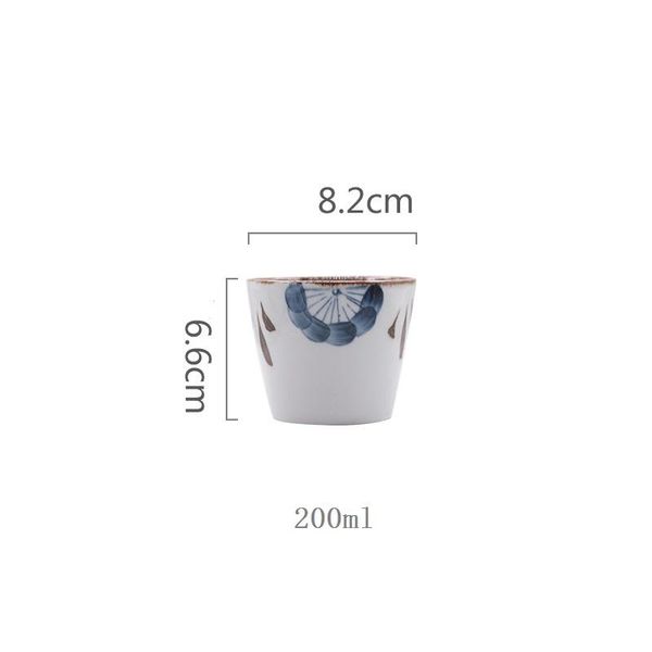

chanshova traditional retro style large caliber cup ceramic teacup china porcelain 200ml hand drawn coffee tea cups h354 wmtssx