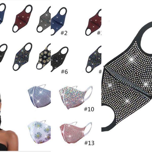 

diamond face masks mask bling rhinestone bling glass sequins protective party mask women reusea hj7s