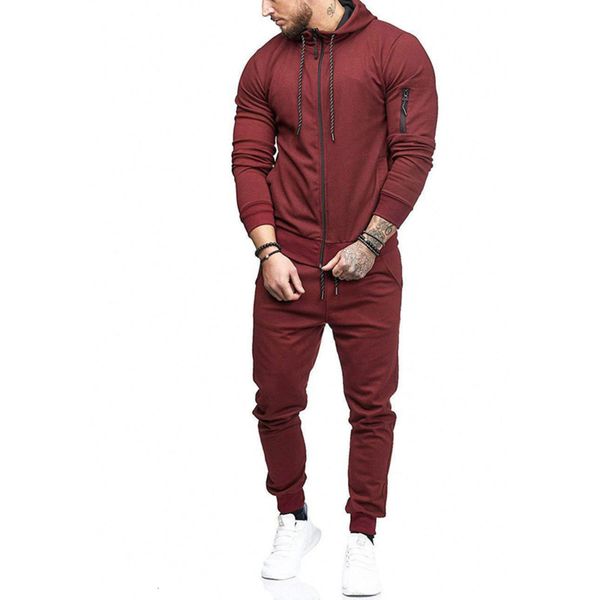 

zipper sportswear fitness sports men's cardigan suit leisure, Gray