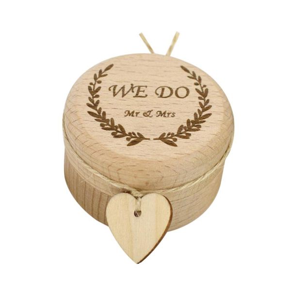 

gift wrap wood ring box valentine's day wedding jewellery empty boxes bearer