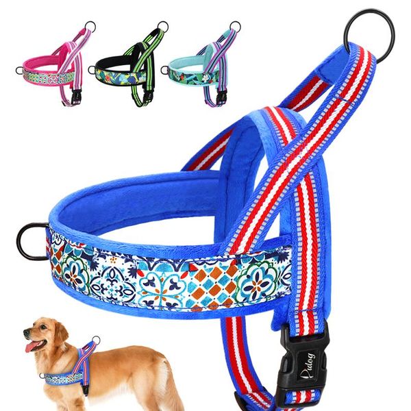 

dog harness vest no pull nylon reflective puppy harnesses for small medium large dogs adjustable outdoor walking pet har bbyuqz