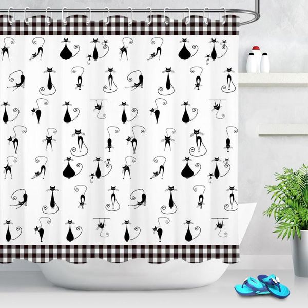 

shower curtains different styles cat pattern curtain waterproof mildew proof for bathroom modern creativity bath