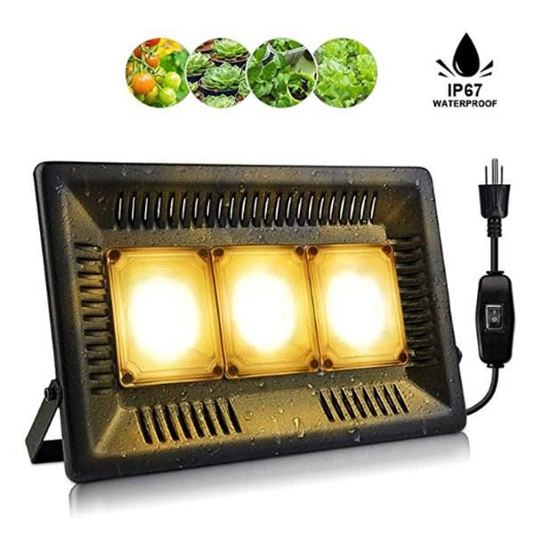 

new 450w square full spectrum led grow light black high efficiency cob technology waterproof grow lights ce fcc rohs