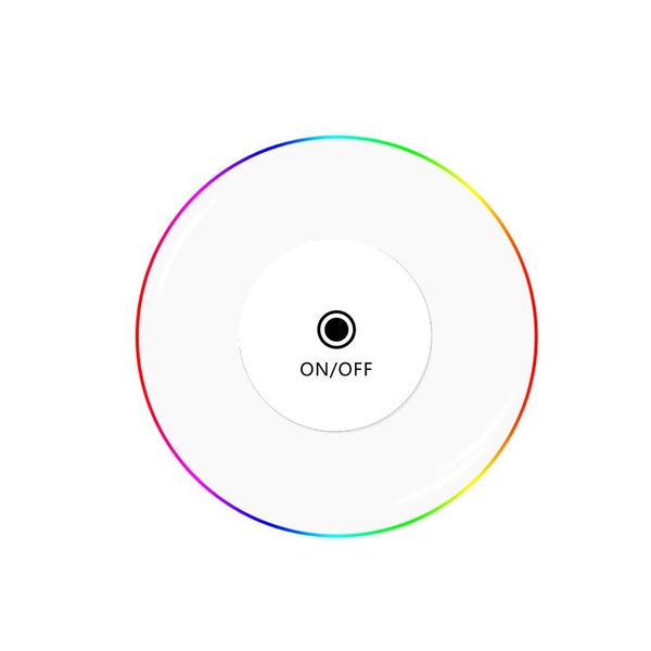 

led coaster cup holder mug stand light bar mat table placemat party drink glass creative pad round home decor kitchen 7 color wmtgyv