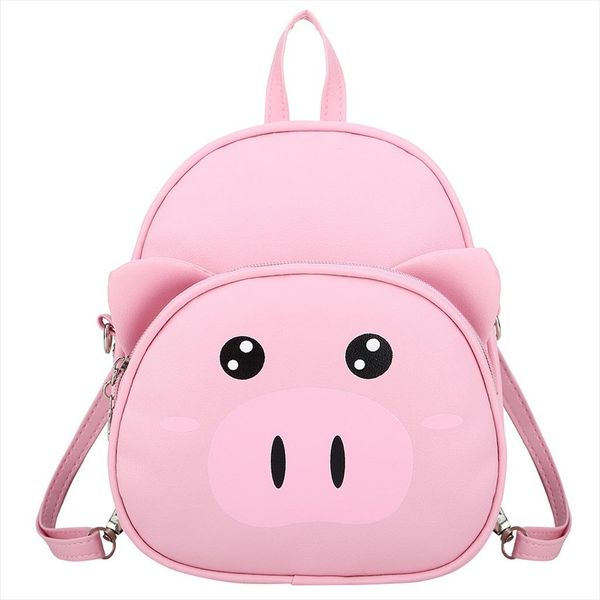

cartoon cute pig kindergarten backpack school bags for 3 6 years old kids children fashion tide boy backpack anti lost bags 20