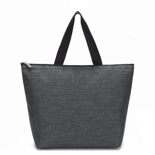

new men's and women's portable solid color handbag 2 colors black gray business cotton soft plain49