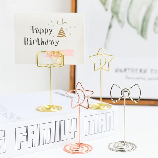 

1 шт. creative desktop папка сообщение папка визитная карточка держатель украшения книга bow star faged clip notes photo photo открытки зажи