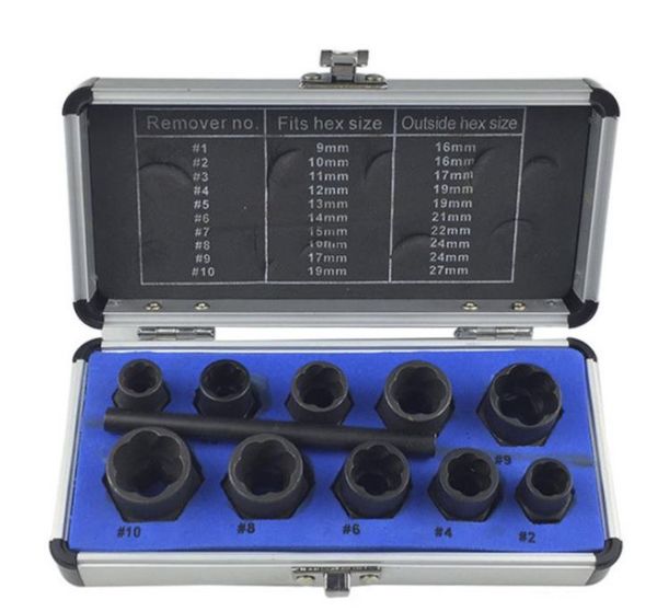 

metric high hardness and 11 piece nut extractor nut extractor ten piece wear and tear