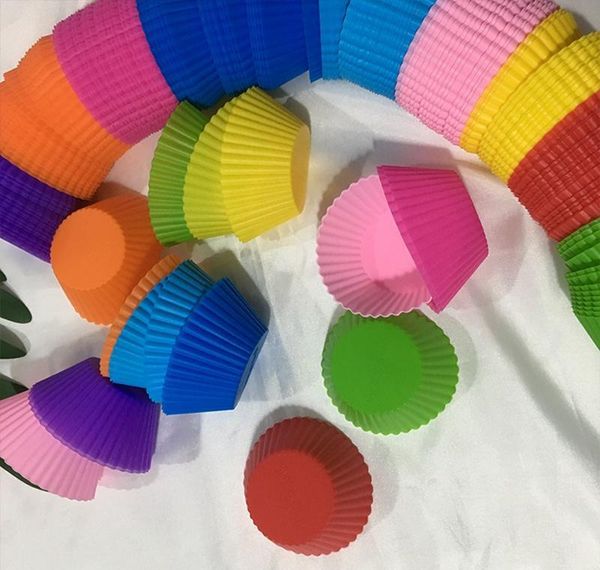 

sile muffin cupcake moulds 7cm colorful cake cup mold case bakeware maker baking mo sqcxbd dh_seller2010
