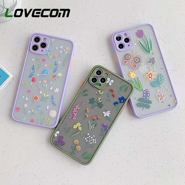 

lovecom vip cover with leaf and flower pattern, soft tpu hard back cover with flower pattern, suitable for vip 12, 11 pro, max, xr,vfe1