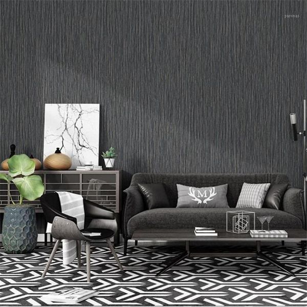

wallpapers modern minimalist nonwoven fabric solid color stripes wallpaper-style living room bedroom wall paper household papel de parede1