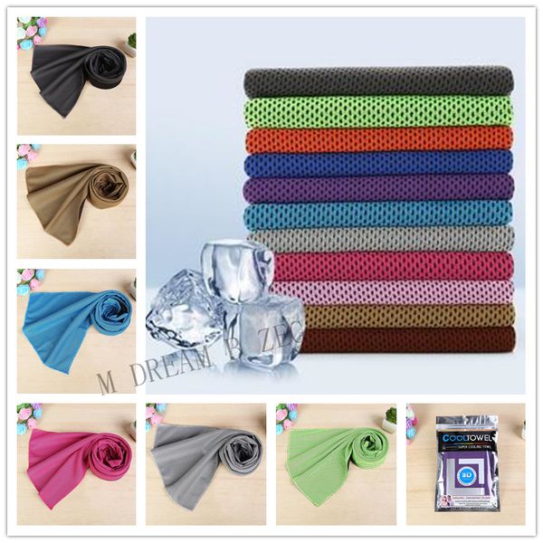 

cold large 30*90cm size ice summer sunstroke sports exercise cool quick dry soft breathable cooling towel sport supplyqw07