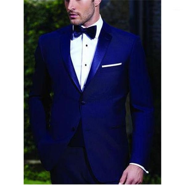 

men suits custom made notch lapel man royal blue groom tuxedos wedding/prom 2 pieces ( jacket+pants+tie ) e2351, White;black