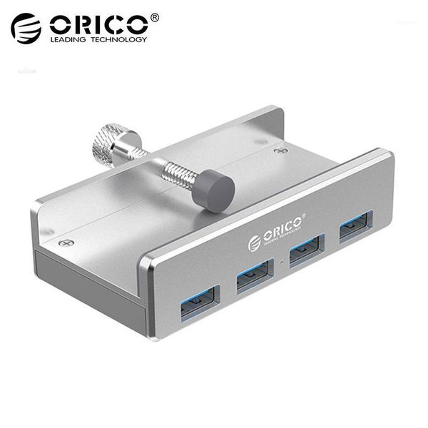 

hubs orico mh4pu usb hub aluminum 4 ports 3.0 clip-type multi splitter adapter for desklappc computer accessories1