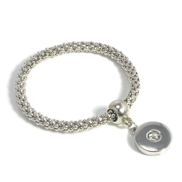 

silver pretty plated charm for men bracelets women button ginger jewelry cuff bangle metal snap bracelet, Golden;silver