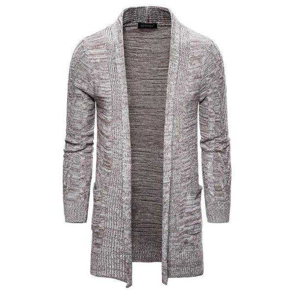 

men's casual sweater coats winter fashion man pockets knit outwear coat sweaters, White;black