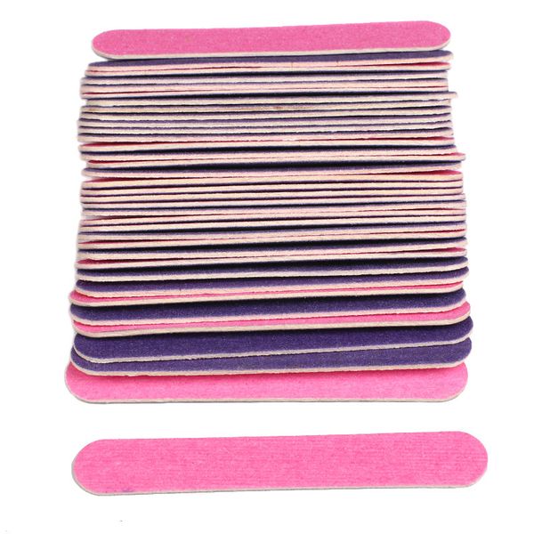 

1pcs double-sided wood nail files disposable mini nail manicure tools grit 150/180 85mm pedicure sanding wood nail buffer
