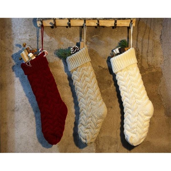 

christmas stocking blank pet new items personalized knit holiday stocks family stockings indoor decoration sn307