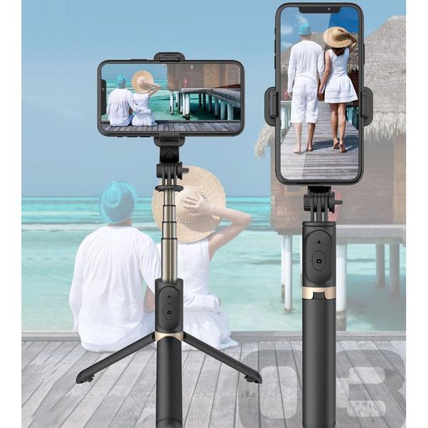 

fangtuosi алюминиевый сплав беспроводной bluetooth selfie stick складные моноподы универсальный штатив для смартфонов для действия wmtqfc, Golden