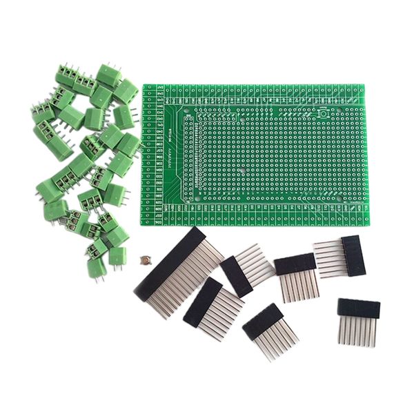 

prototype screw terminal block shield board kit for mega 2560 diy soldered supplies