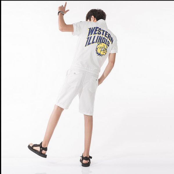 

new 2017 men's clothing new jeans sets hair stylist korean version of self-cultivation conjoined clothes costumes1, Black