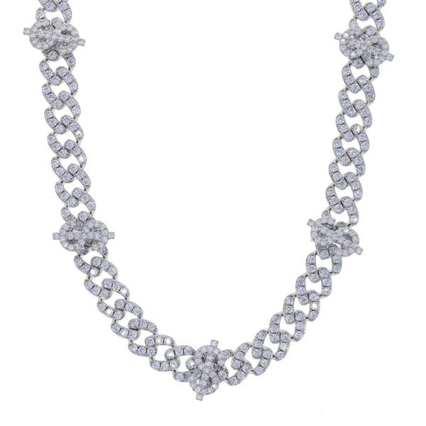 

chokers iced out bling gold silver color us dollar sign necklace cubic zircon 12mm cuba chain hip hop choker women fashion rock jewelry, Golden;silver