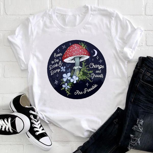 

women 2021 beautiful night printing cute 90s spring fashion lady clothes print tshirt female tee ladies graphic t shirt, White