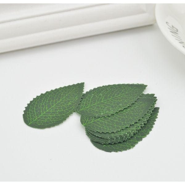 

100 шт. зеленая роза листья в форме рождественские листья diy подарочная коробка шелковая листва ремесло для свадебных украшений гирлянда ис