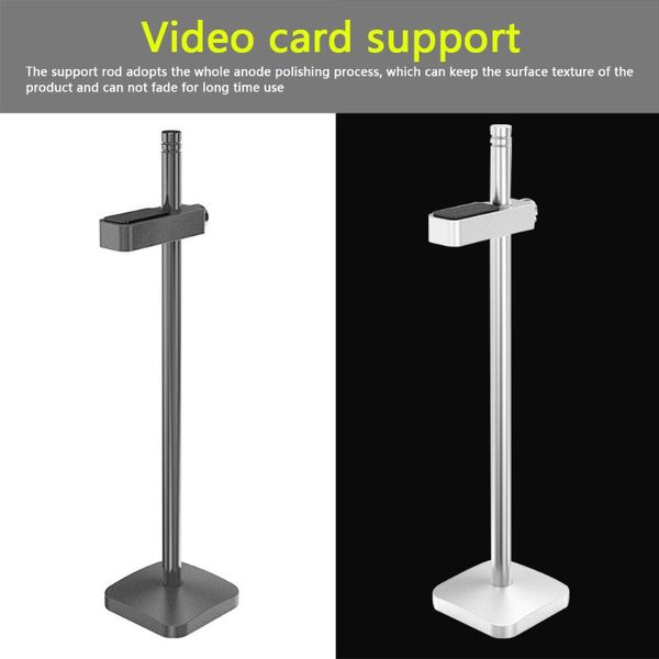 

VODOOL 195mm Aluminum VC-2 Graphics Card Holder Jack Bracket Desktop PC Computer Case Video Card Water Cooling Kit Support Stand