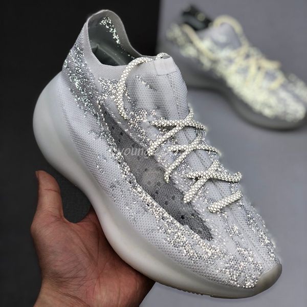 

kanye west 380 hylte чужеродных mist azure синий овсяные кальцит glow pepper lmnte 3m светоотражающие 380s мужчины женщины кроссовки спортив, Black