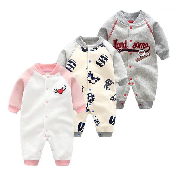 

2020 new spring baby boys girls long sleeved clothes infant baby clombing clothes 0-1y autumn sweater thin cashmere jumpsut1, Blue