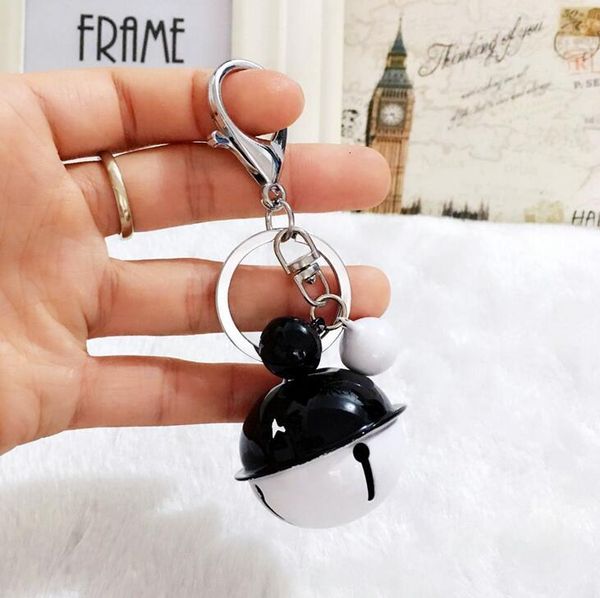 

bells cartoon cute key metal candy ring color pendant creative couple car bag pendant accessories kr049 keychains mix or, Slivery;golden