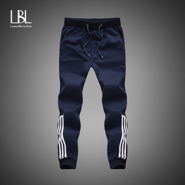 

new fashion tracksuit bottoms mens casual pants cotton sweatpants 2020 mens joggers striped pants gyms clothing plus size 5xl c1118, Gray
