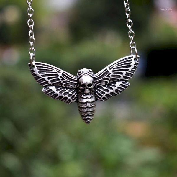 

chains 12pcs night moth death's head hawkmoth lover gift for women1, Silver