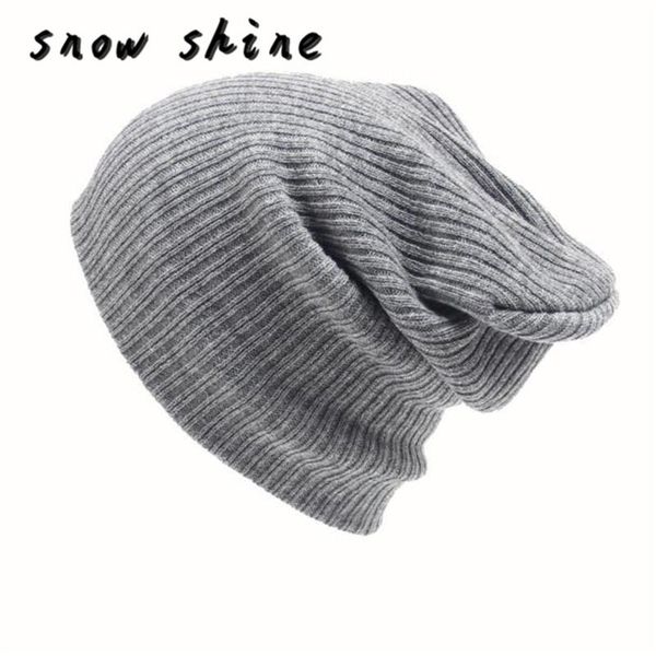

beanie/skull caps snowshine #5003 men's women beanie knit fashion cap hip-hop winter warm wool hat, Blue;gray