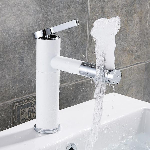 

basin mixer tap 360 degree rotate bath basin faucet black and silver chrome finish single hand torneiras do banheiro