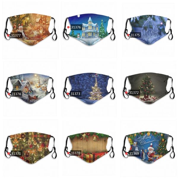

2020 christmas party fashion face mask and child masks can be reused in two sizes. more luxury brands can consult, Black