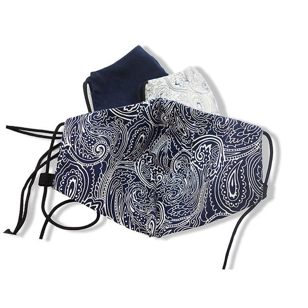 

caps washable windproof 3pcs fabric face reusable mouth mask adjustable masks rope hang on neck mascarilla