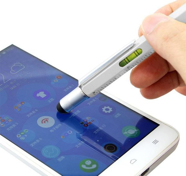 

multi function screwdriver ruler spirit level tool ballpoint pen with a and scale stylus for to wmtccc loveshop01