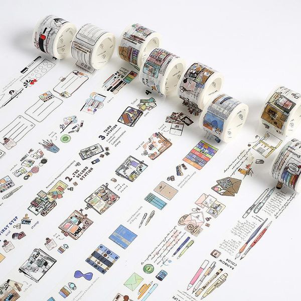 

2016 ionery theme design washi tape decoration adhesive tape diy scrapbooking sticker label masking tape stationery theme h