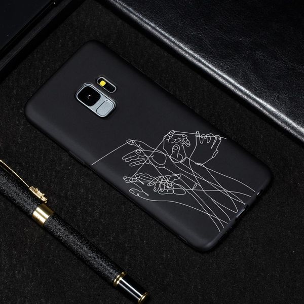 

five hands painted pattern soft tpu case for galaxy s9