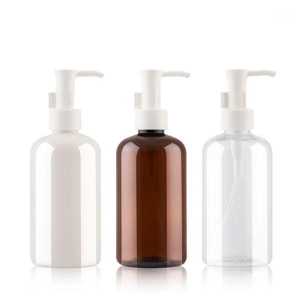 

storage bottles & jars 250ml x 24 empty cleansing oil bottle with pump, essential body cream container for cosmetic packaging dispenser1