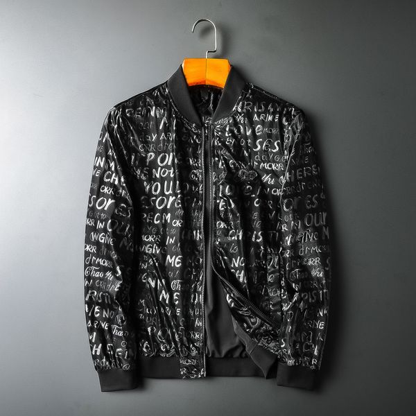 

2021 new deluxe men rib crown high jackets abstract digital jacket # c33 qohs, Black;brown