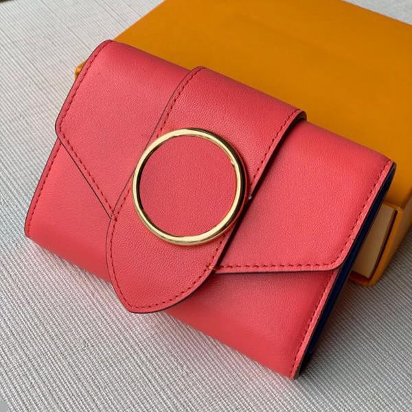 

women coin credit card holder lu pont genuine leather zipper money clip wallet ladies purse porte monnaie de luxe portafoglio donna with box, Red;black