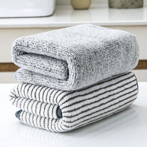 

coral fleece face towel stripe solid color strong water absorption polyester simple modern use for home bathroom