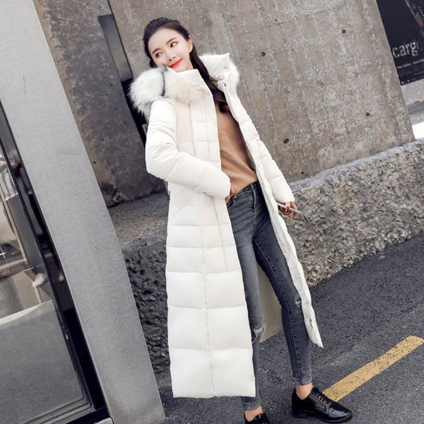 

jacket down women 2019 cotton suit long paragraph winter coat female korean version keep warm c1204, Black